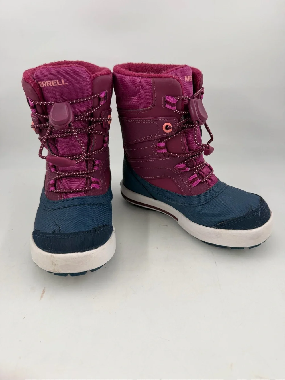 Merrell Unisex Snow Bank 2.0 -SZ 10 M- Waterproof Berry Navy Winter Boots